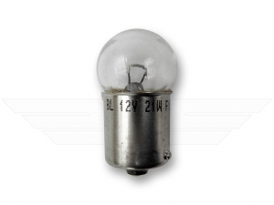 Gl&uuml;hlampe - Signallampe 12V 21W BA15s (P21W) Standard K18 (18x35mm) kleiner Glaskolben passend f&uuml;r S51, S70, S53, S83, SR50, SR80, MZ ETZ (Spahn)