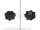 Sterngriffmutter schwarz passend f&uuml;r KR51/1, KR51/2, SR4-2, SR4-4, SR50, SR80