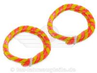 Nabenputzringe im Satz (2x 560mm) gelb / rosa passend...