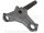 Gabelf&uuml;hrung / Unterer Klemmkopf f&uuml;r Telegabel mit F&uuml;hrungsrohr &Oslash;35mm, Steuerrohr M30x2 mit Nut (silber) MZ TS250/1 *