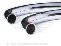 Kr&uuml;mmer / Auspuffrohr &Oslash;45mm im Satz (links &amp; rechts) L&auml;nge = 660mm (verchromt) passend f&uuml;r DKW NZ350 (europ&auml;ische Produktion)