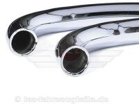 Kr&uuml;mmer / Auspuffrohr &Oslash;40mm im Satz (links &amp; rechts) L&auml;nge = 600mm (verchromt) passend f&uuml;r DKW NZ250 (europ&auml;ische Produktion)