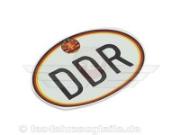 Schriftzug (Folie) "DDR" mit Wappen (1...