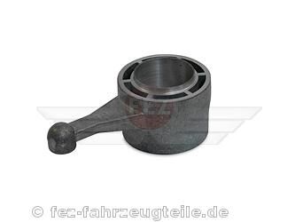 Verstellhebel / Verstellmuffe links f&uuml;r Federbein (Schutzh&uuml;lsenausf&uuml;hrung) langer Hebel (Aluminium roh / unbehandelt) MZ ES, ETS, TS *