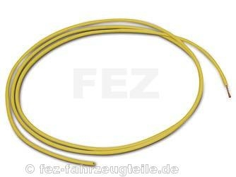 Kabel je Meter gelb  1,5 mm&sup2; (Verkauf 5 Meter Abpackung)