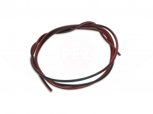 Kabel je Meter schwarz / rot  1,5 mm&sup2; (Verkauf 5 Meter Abpackung)