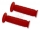 Lenkergummi im Satz (links &amp; rechts) Festgriff / Drehgriff mit Bund, Waffelmuster (rot) passend f&uuml;r S50, S51, S70, SR50, SR80 (deutsche Produktion)