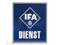 Werbeartikel - Blechschild "IFA Dienst" *