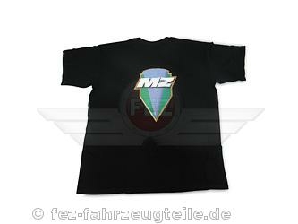 T-Shirt - Rundhals &quot;MZ Emblem Schild auf dem R&uuml;cken&quot; Farbe schwarz Gr&ouml;&szlig;en S-XXL