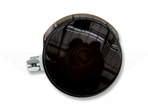 Blinker &Oslash;80 (schwarz) mit weisser Endkappe mit E-Pr&uuml;fzeichen vorn S50, S51, S70, SR50, SR80