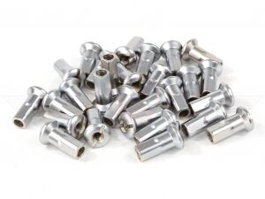Nippel / Speichennippel M4 im Satz (36 St&uuml;ck) L&auml;nge 16mm (verzinkt) MZ ES, ETS, TS, ETZ, AWO 425 Touren, AWO 425 Sport, RT125, EMW R35, MZ BK350, Jawa, Seitenwagen Stoye und Superelastik (Import)