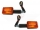 Blinker Mini (im Satz) orange R&uuml;ckteil schwarz 12V 21W mit Gewinde M8 lange Ausf&uuml;hrung (mit E-Pr&uuml;fzeichen)