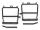 Seitengep&auml;cktr&auml;ger im Satz (rechts &amp; links) schwarz pulverbeschichtet klappbar (f&uuml;r Seitenkoffer) MZ ETZ250 *