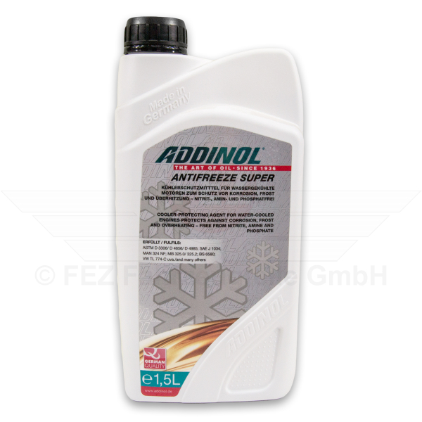 Fluid - K&auml;lteschutzmittel &quot;Antifreeze Super&quot; - 1,5 Liter Flasche (Addinol)