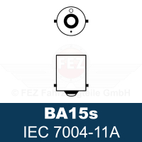Gl&uuml;hlampe - Signallampe 12V  5W BA15s (R5W) Standard K18 kleiner Glaskolben passend f&uuml;r S51, S70, S83, S53, SR50, SR80 (NARVA)