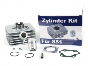 Zylinderkit - Zylinder mit Kolben &Oslash;38mm f&uuml;r Hubraum 50cm&sup3; ohne Zylinderkopf passend f&uuml;r S51, S53, SR50, KR51/2 (FEZ)