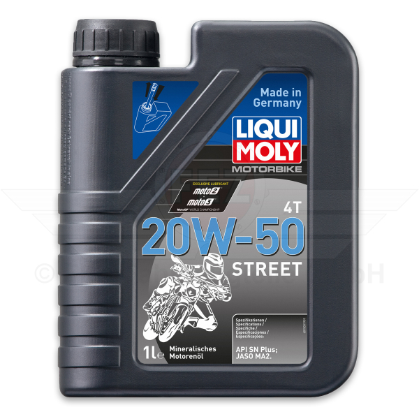 &Ouml;l - Motoren&ouml;l 4-Takt - 20W-50 - Street - 1 Liter Flasche (LIQUI MOLY)