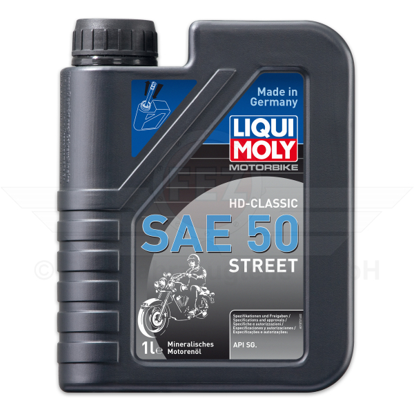 &Ouml;l - Motoren&ouml;l - SAE 50 - Mineralisch HD-Classic - 1 Liter Flasche (LIQUI MOLY)