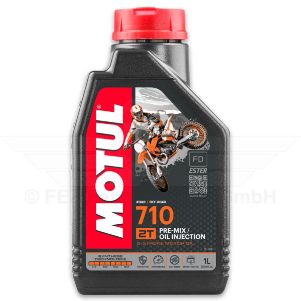 &Ouml;l - Motoren&ouml;l 2-Takt - 710 2T Vollsynthetisch - 1 Liter Flasche (MOTUL)