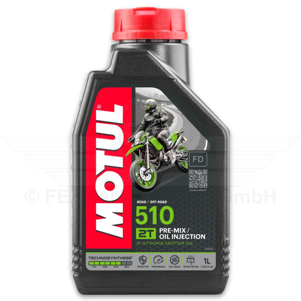 &Ouml;l - Motoren&ouml;l 2-Takt - 510 2T - 1 Liter Flasche (MOTUL)