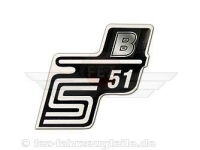 Schriftzug (Folie) "S51 B" silber