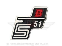 Schriftzug (Folie) "S51 B" rot