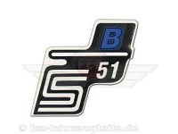 Schriftzug (Folie) "S51 B" blau