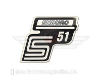 Schriftzug (Folie) "S51 Enduro" silber