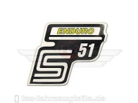 Schriftzug (Folie) "S51 Enduro" gelb