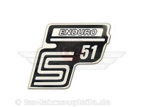 Schriftzug (Folie) "S51 Enduro" weiß