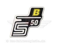 Schriftzug (Folie) "S50 B" gelb