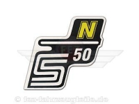 Schriftzug (Folie) "S50 N" gelb