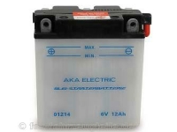 Batterie  6V 12Ah (ohne S&auml;ure) passend f&uuml;r S50, S51, S70, SR50, SR80, MZ ES125, ES150, TS125, TS150, TS250, IWL TR150 Troll (AKA ELECTRIC)