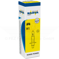 Halogenlampe - Scheinwerferlampe 12V 55W P14.5s (H1) Range Power (C1 Handelsverpackung) NARVA