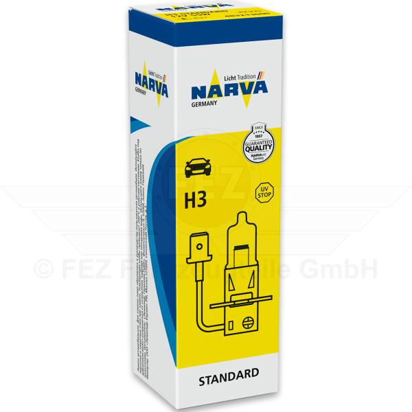 Halogenlampe - Scheinwerferlampe 12V 55W PK22s (H3) Standard (C1 Handelsverpackung) NARVA