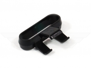 Bowdenzughalter am Kotfl&uuml;gel vorn (Strebe) aus Kunststsoff schwarz passend f&uuml;r Jawa 350 Typ 638