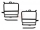 Seitengep&auml;cktr&auml;ger im Satz (rechts &amp; links) schwarz klappbar bis Baujahr 1990 (f&uuml;r Seitenkoffer) passend f&uuml;r MZ ETZ125, ETZ150, ETZ251, ETZ301 *