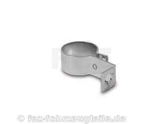Klemmschelle / Bandschelle vorn mit Haltewinkel f&uuml;r Kr&uuml;mmer &Oslash;30mm (verchromt) AWO 425 Touren, AWO 425 Sport *