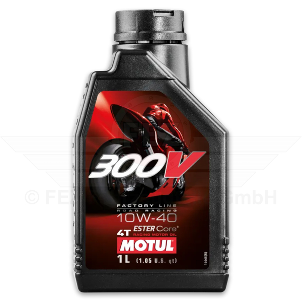 &Ouml;l - Motoren&ouml;l - SAE 10W-40 - 300 V 4 T Factory Line - 1 Liter Flasche (MOTUL)
