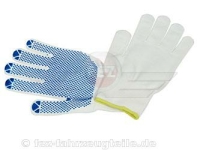 Handschuhe (Paar) Textil mit Noppen auf Handfläche...
