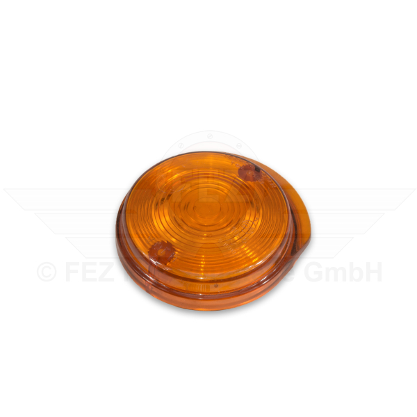 Blinkerkappe / Lichtaustritt (einzeln) orange &Oslash;80mm vorn (8580.23-001/1) MZ ETS, TS, ETZ *