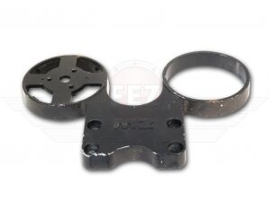 Armaturentr&auml;ger / Instrumentenhalterung f&uuml;r Tachometer &amp; Z&uuml;ndschlo&szlig;aufnahme &Oslash;80mm "Standardausf&uuml;hrung" (Aluminium schwarz) DDR-Lagerware MZ ETZ125, ETZ150, ETZ250, ETZ251, ETZ301 *