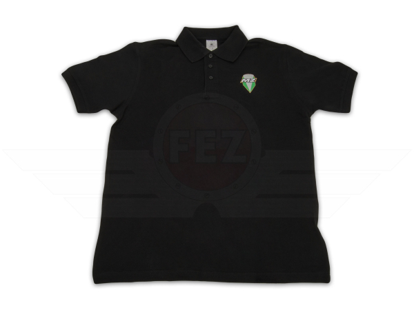 Polo-Shirt - Piqu&eacute; &quot;MZ Logo Schild&quot; Farbe schwarz Gr&ouml;&szlig;en M-XL