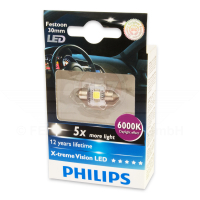 LED FEST 12V 1W SV8.5-8 13x30mm 6000K Philips*