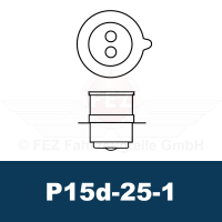 Gl&uuml;hlampe - Scheinwerferlampe 12V 35/35W PX15d (19x48mm) P15D-1 (Spahn)