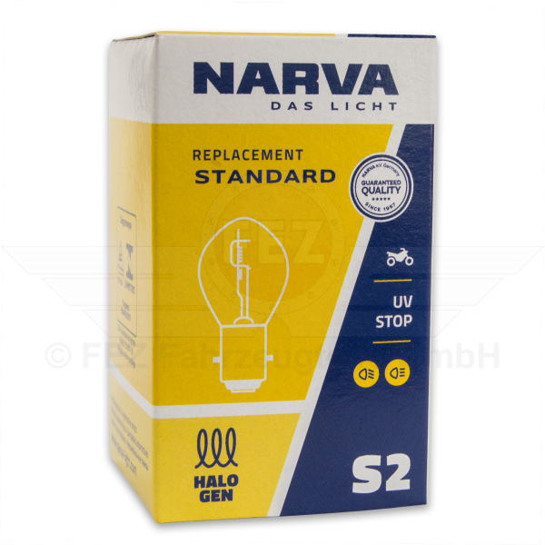  Biluxlampe 12V 35/35W - BA20d - S2 (NARVA Markenlampe)