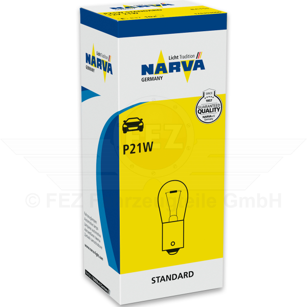 Gl&uuml;hlampe - Signallampe 12V 21W BA15s (P21W) Standard (CP Handelsverpackung) NARVA