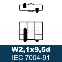 Gl&uuml;hlampe - Glassockellampe 12V 16W W2.1x9.5d (W16W) Standard (CP Handelsverpackung) NARVA