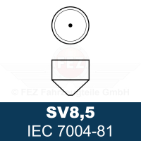 Gl&uuml;hlampe - Soffitte  6V 18W SV8.5-8 (C18W-K) 15x40mm Standard (Jahn)