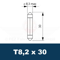 Gl&uuml;hlampe - Soffitte 12V  3W SV7,5 (T8.2x30) Standard (CP Handelsverpackung) NARVA